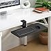 Large Under Desk Rotatable Computer Keyboard and Mouse Tray, 23 x 10 inch Extra Sturdy Desk Swivel Clamp, Ergonomic Keyboard & Mouse Tray for Typing in Home, Office Work, Black