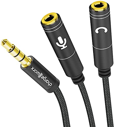 Adaptador divisor Jack 3.5mm para auriculares y micrófono miniatura 1