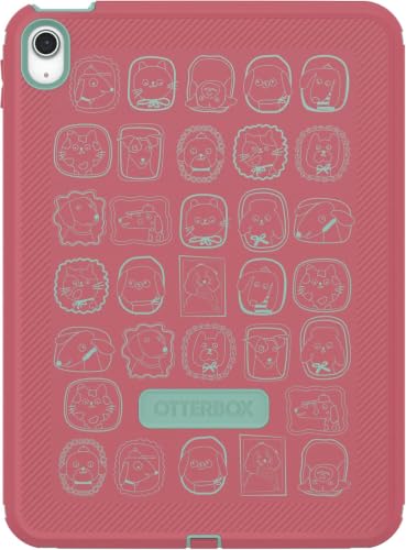 Image of OtterBox iPad (A16) & iPad 10th Gen (Only) Defender Series Case - Pawfect Parade (Pink) - Multi-Layer Protection - Four Position Stand - Built-in Screen Protector - Port Covers - Apple Pencil Storage