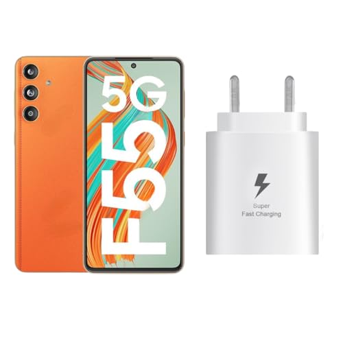 Image of MAK 25W Charger for Samsung Galaxy F55 5G Type C Charger Adapter Compatible with Galaxy F55 5G Charger, 25 Watt USB Type C to C Pd Charging Adapter C Type, White