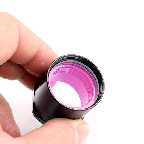 MHVAST Replace surefire 6P/3P/9P Lens with Violet Coated and Sapphire Tempered Glass 2Pcs