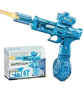 Electric Water Guns with Light Up,Full Automatic Electric Squirt Gun Range Up to 30 FT Range,Wate...