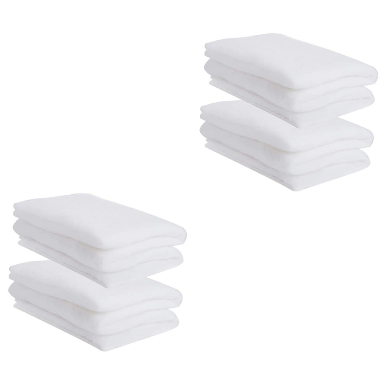 MAGICLULU 2 Set Manto Nevoso Simulato Coperte Nevicare Coperta di Neve di Natale Schiuma di Neve Ghirlanda di Fiocchi di Neve A Specchio Neve Finta Gonfiabile Poliestere Bianca 2 Pezzi * 2