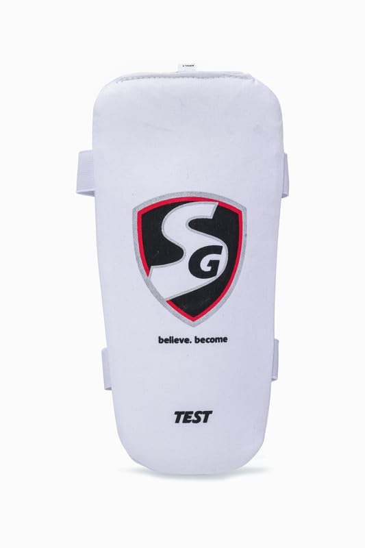SG Test Mens Arm Guard Linen | White | Men's Size | Foam, Cotton Casing | Men | Elastic Velcro Straps | Lightweight Foam | Pre-Shaped Design Easy Adjustment-picture-39