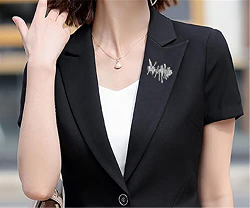 Image of Irregular Metal Brooch Retro Geometric Irregular Metal Brooch Fashion Retro Corsage Ladies Clothing Gifts Decorative Gifts