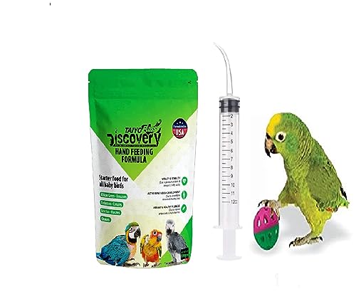 Image of Taiyo Pluss Discovery All Life Stages, Stick Hand Feeding Formula - 100 G (Pack Of 1) + 12 Ml Syringe + Bird Ball Combo | Suitable For African Grey Parrot, Cockatoo, Sun Conure & Macaw Chicks