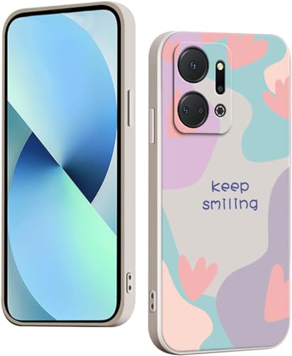 WOKEZ Blommönstrat Telefonfodral för Honor X7a - Ultratunn Skydd