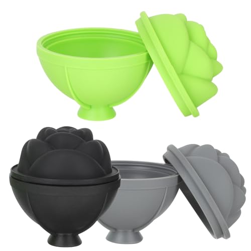 Molde de Silicona para Cubos de Hielo Flor de Rosa 3 Piezas miniatura 1