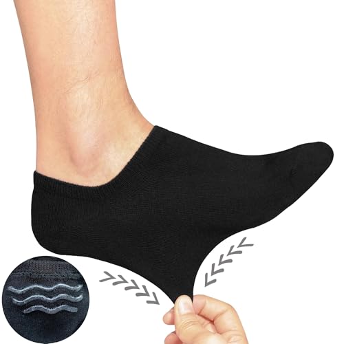 6 Pairs Unisex Cotton No Show Socks Non Slip Flat Boat Line Low Cut Invisible Socks for Casual Formal Wear2