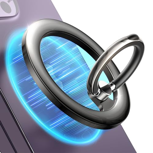 LISEN for Magsafe Phone Grip Holder, 360° Rotation Magnetic Phone Ring Holder Grip, Magnetic Ring for Phone Case Stand Cell Phone Grip Holder for iPhone 16 Pro Max 16 15 14 13 12 Pro Max Plus Samsung
