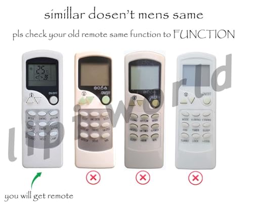 Image of LipiWorld 7B AC Remote Control (Old Remote Exactly Same Remote Will Only Work) Compatible for VOLTAS AC Remote