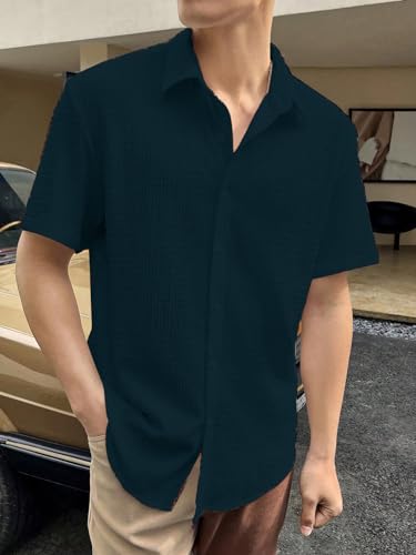 Image of Leriya Fashion Full Shirt for Man | Unique Shirts for Men Stylish |Casual White Shirt's for Mans |Polycotton Button Down Shirt for Mens (Available in Plus Size)