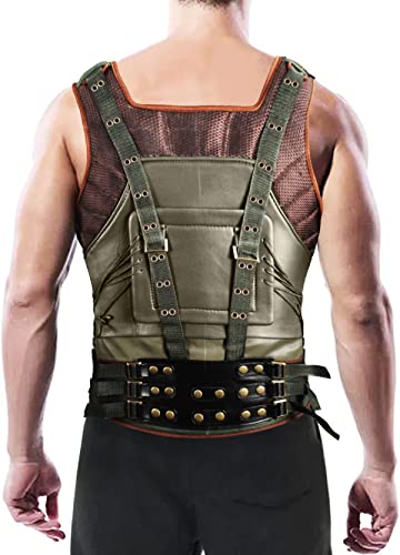 Mens Summer Motorcycle Waistcoats Zip Up Outfits Biker Leather Outerwear Costumes Vests Collection2