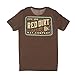 Red Dirt Hat Company Mens Brown Tooled Leather Short Sleeve Tee Brown XL