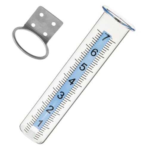 CIYODO 7 Inch Rain Gauge Bracket for Garden Outdoor Yard Metal Holder Accurate Rainfall Measurement Tool