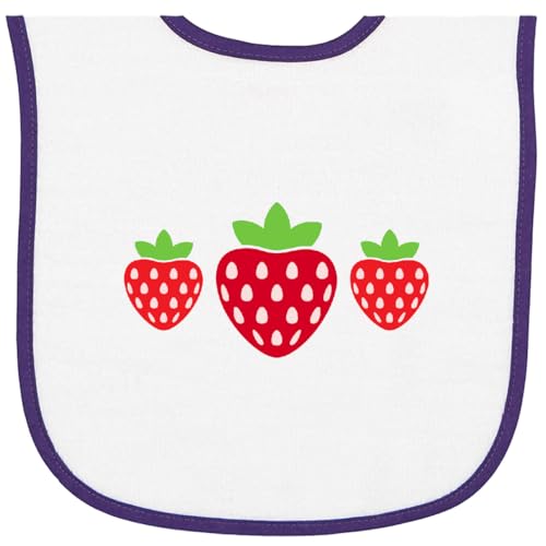 inktastic Strawberries Summer Strawberry Fruit Baby Terry Cloth Bib