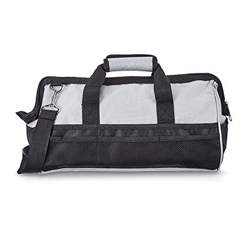 Amazon Basics Sac à outils, 43 cm, Gris,noir