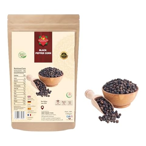 Premium Quality Whole Black Peppercorns 100G Cover