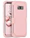 S8 Plus Case, Samsung Galaxy S8+ Case, BENTOBEN Shockproof Anti-scratch Heavy Duty Rugged 3 in 1 Hybrid PC Soft Silicone Protective Cute Case for Samsung Galaxy S8 Plus (6.2 Inch), Rose Gold