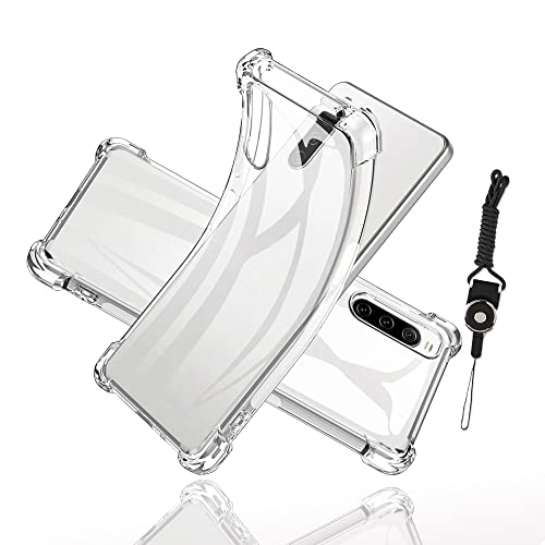 For Xperia 10 IV 用の ケース 四隅强化保護 シリコン 軟性 全透明 ソニーエクスペリア 10 IV カバー TPU クリア SO-52C SOG07 保護カバー ンプロテクター カメラ保護 エアバッグ 耐衝撃 指紋防止 薄型 軽量 黄変しにくい 落下防止 Qi ワイヤレス充電対応 携帯便利 【Awubaige】(Xperia10 IV)