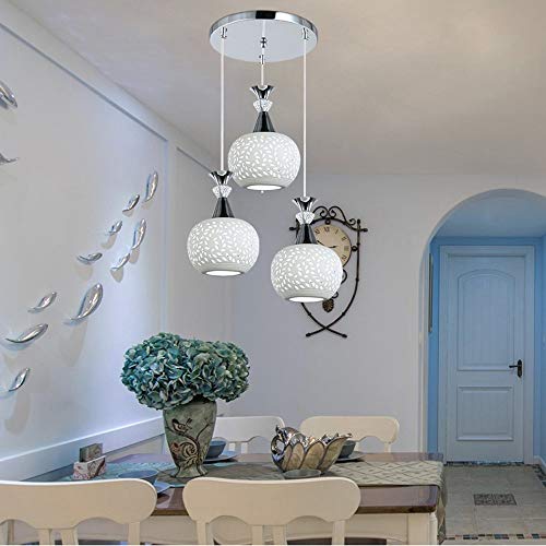 Araña de salón minimalista para iluminar mesas de comedor 5
