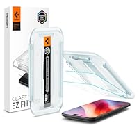 Spigen AluminaCore Tempered Glass Screen Protector [Glas.tR EZ Fit] designed for iPhone Air [2 Pack] 9H+ Hardness, Aluminum-Enhanced Durability