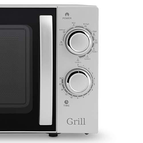 Orbegozo MIG 2038 - Microondas con grill (700 W de potencia, grill de 900 W, 9 niveles de funcionamiento), color gris