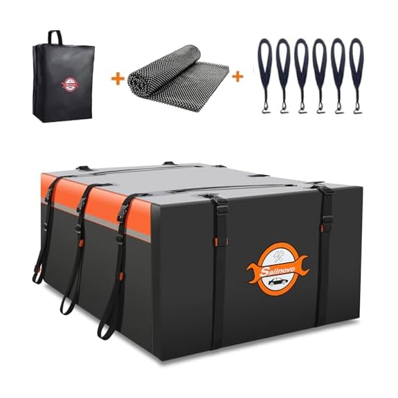 Coffre de Toit Sailnovo 21 pieds cubes – Pliable et Étanche