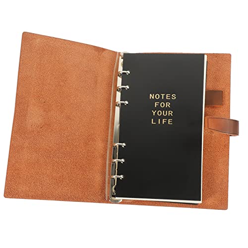 HOMSFOU Cuaderno de Notas Refillable con Encuadernación de Portátil para Estudiantes y Profesionales Notepad Desmontable y Práctico para