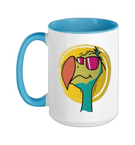 cool Dodo Bird from Mauritius Ceramic Mug, Blue/White, 15oz