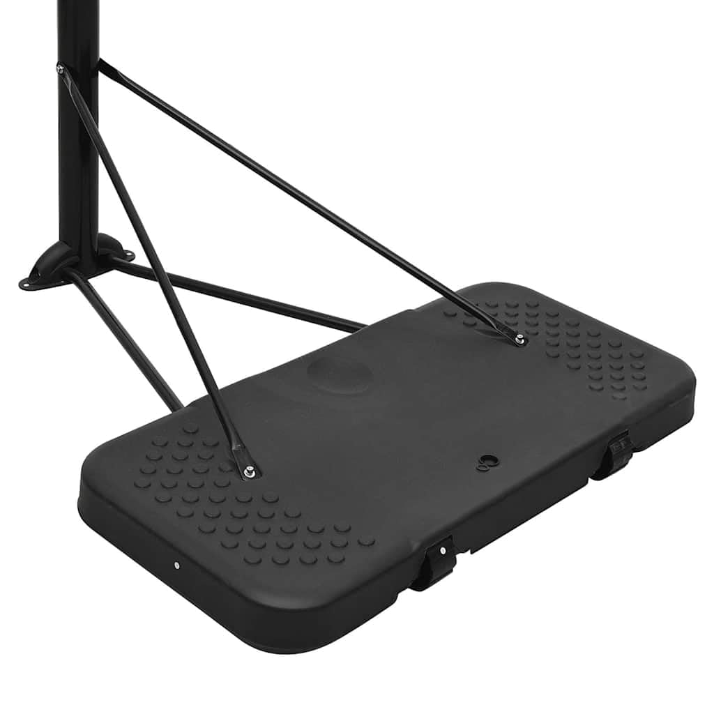 Soporte de baloncesto transparente de policarbonato, altura regulable, 256 – 361 cm, con anillo de acero y red de nailon, independiente, para entrenamiento en interiores y exteriores, juegos