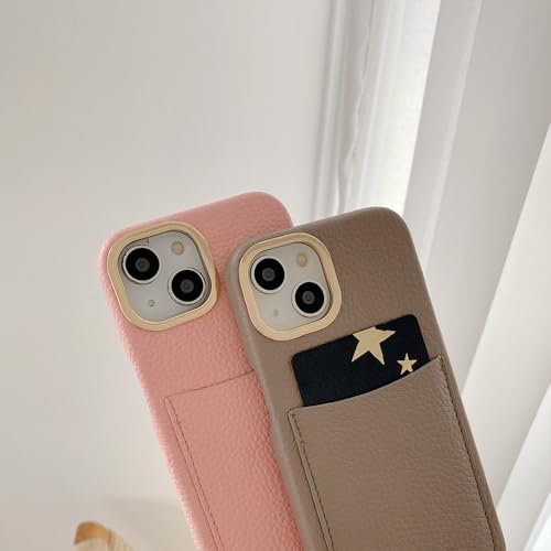 Étui cuir iPhone 15 empêche la perte et protège l'écran couleur bleu - 5
