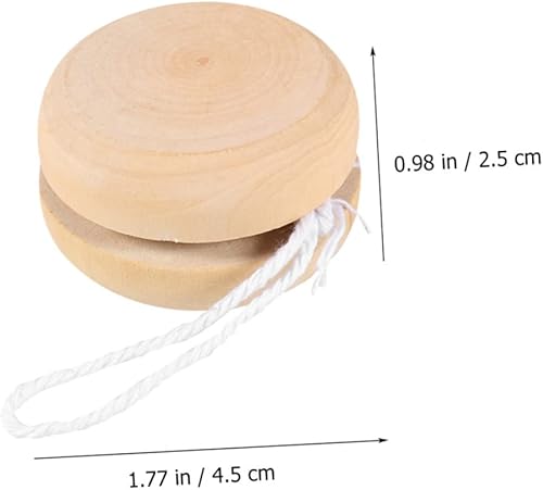 Miniatura 6 de ERINGOGO 24 Pcs Yoyo Ball Toddler Toys Outdoor Unfinished Wood Toy Chinese Decorations Kids Toy Yo-yo Balls Playthings Creative Yo-yo Balls Bearing