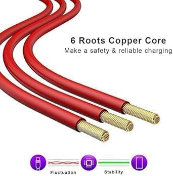 Image of Original 65W Compatible Data Sync Fast Charging Cable Supports Dash /Warp Charging for All Type-C Devices [Cable] (fast101)