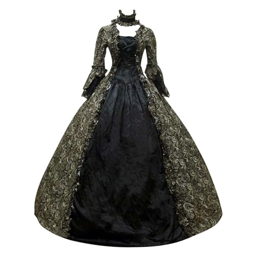 Mittelalter Kleidung Damen Renaissance Prinzessin Kleider Barock Rokoko Kleidung Lolita Kleidung Party A-Linie Kleid Viktorianisches Königin Maxi...