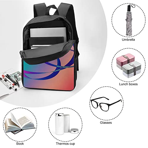 Mochila escolar unisex de 17 pulgadas y mochilas de moda para estudiantes con geometría 6