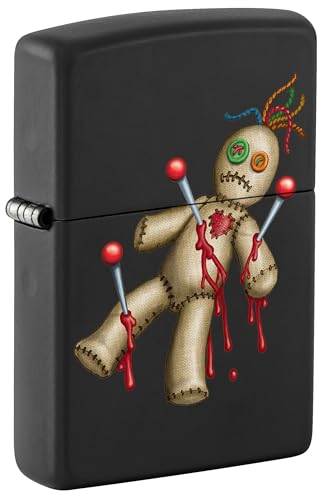 Encendedor Zippo Voodoo Doll Negro Mate miniatura 1