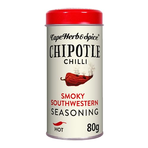 Cape Herb & Spice - Assaisonnement Chipotle - Piment - Épicé - Idéal pour les barbecues fumés du sud-ouest - 80 grammes