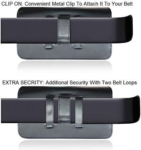 Miniatura 6 de AH - Funda para teléfono para hombre, con trabillas para cinturón, clip para cinturón de teléfono para iPhone 7 Plus 8 Plus XS Max Galaxy S10 Plus