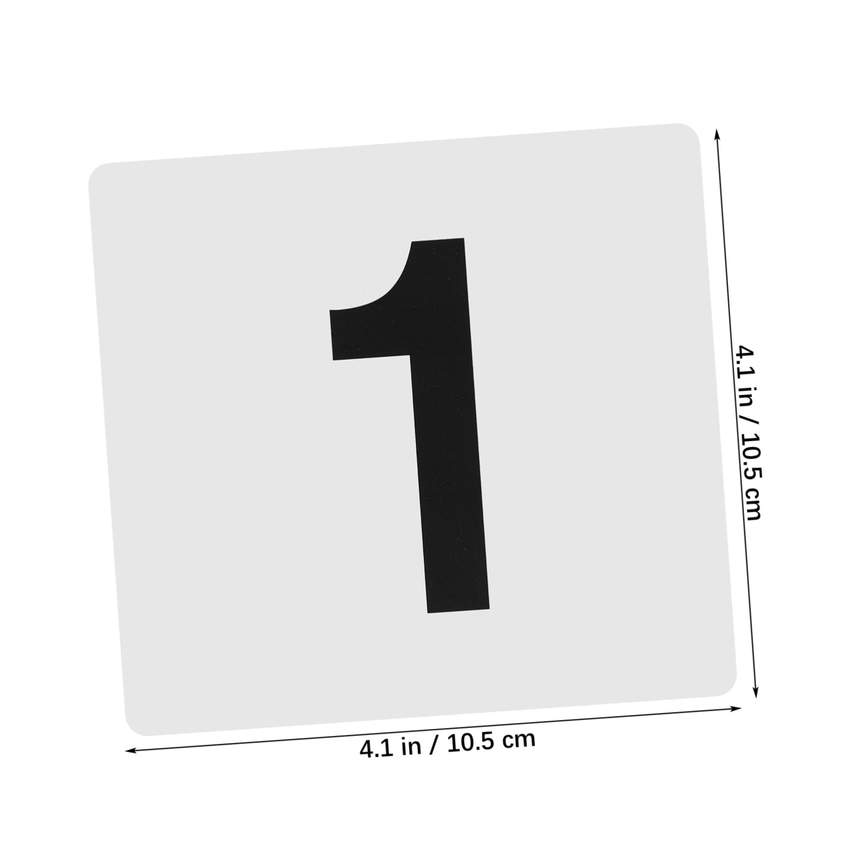 Cabilock 50pcs Reusable Plastic Number Cards Number Table Signs for Events Weddings and Restaurants Place Cards Easy Setup and Versatile Usage