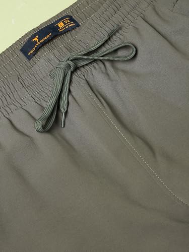 Image of TECHNOSPORT Mens Regular Fit Solid Woven Track Pant for Activewear, Regular Use and Quick Dry, (Non- Stretchable)