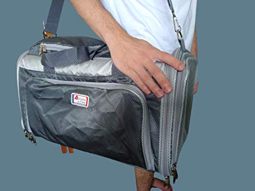 BOLSA EXPANSÍVEL EM 3 LADOS P/TRANSPORTE CACHORROS E GATOS