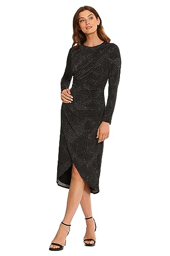 Maggy London Women's Sleek and Sophisticated Wrap Look High Low Skirt Office Career Event Guest of2