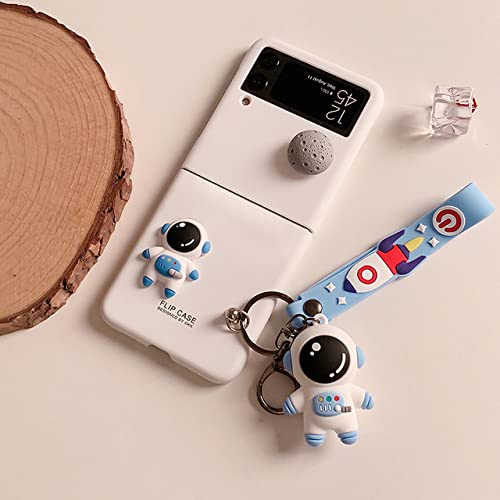 Coque Samsung Z Flip 4 avec support pliant lune pivotante et lanière