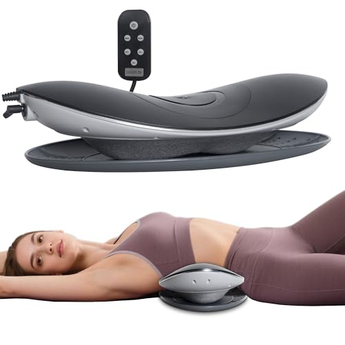 Electric Lumbar Traction Device, Back Traction with Dynamic Airbag Traction, 3-Level Heat, and Vibration Massage for Lower Back Pain Relief, Office & Home Use