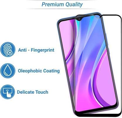 Image of Screen Protector for Huawei Honor 9A (Black) Tempered Glass Edge-to-Edge 6D Screen Guard With Installation Kit