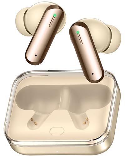 Image of Vaku Luxos BOOMX Wireless Earbuds Bluetooth 5.4 TWS Headphones 60H Playback Bass Stereo 13mm Drivers Gaming Low Latency HD Calls Touch Control Fast Charging IPX Waterproof- White