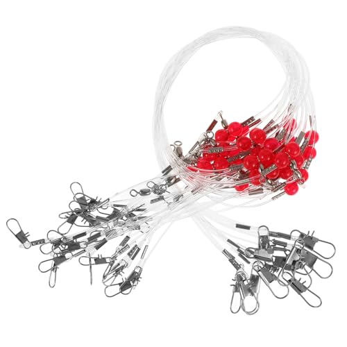 BIUDECO Fishing Tackle Set 12pcs Saltwater Fishing Leaders Lure Leader Wire Swivels Snap High-Strength for Lure Hooks