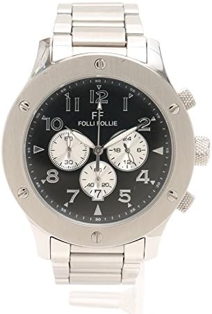 Amazon フォリフォリ Folli Follie メンズ クロノグラフ 腕時計 クオーツ Ss 黒 シルバー Wt6t001be 中古 メンズ腕時計 腕時計 通販