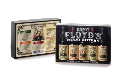 King Floyd's Classic Sampler Gift Set, Artisanal, Hand Crafted, .5 OZ Amber Dropper Bottles...